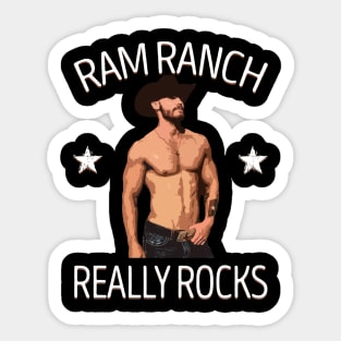 Ram Ranch Really Rocks Sticker